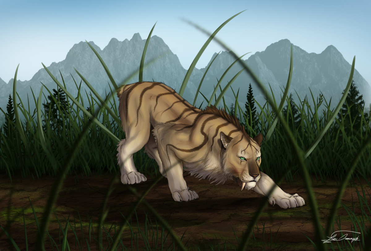 Смилодон фаталис арт