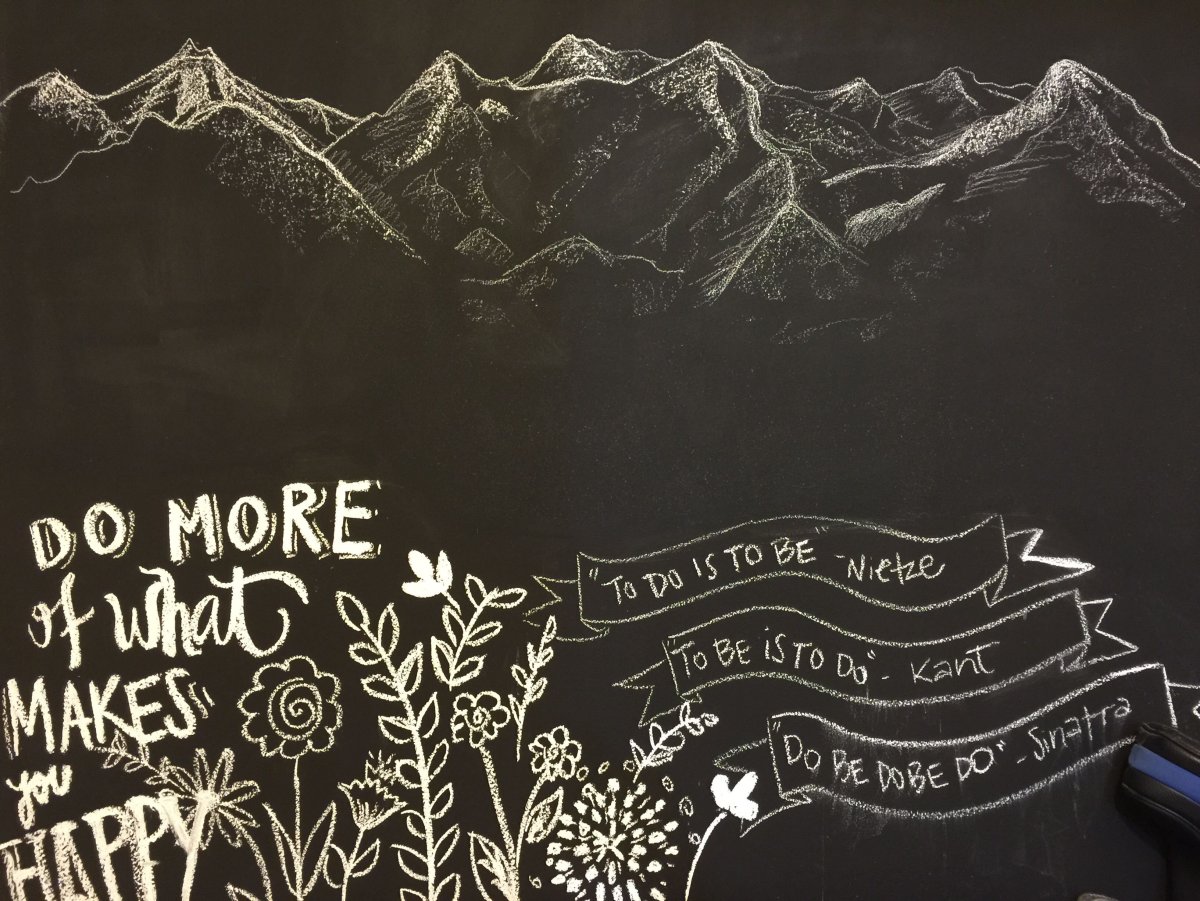 Графика мелом