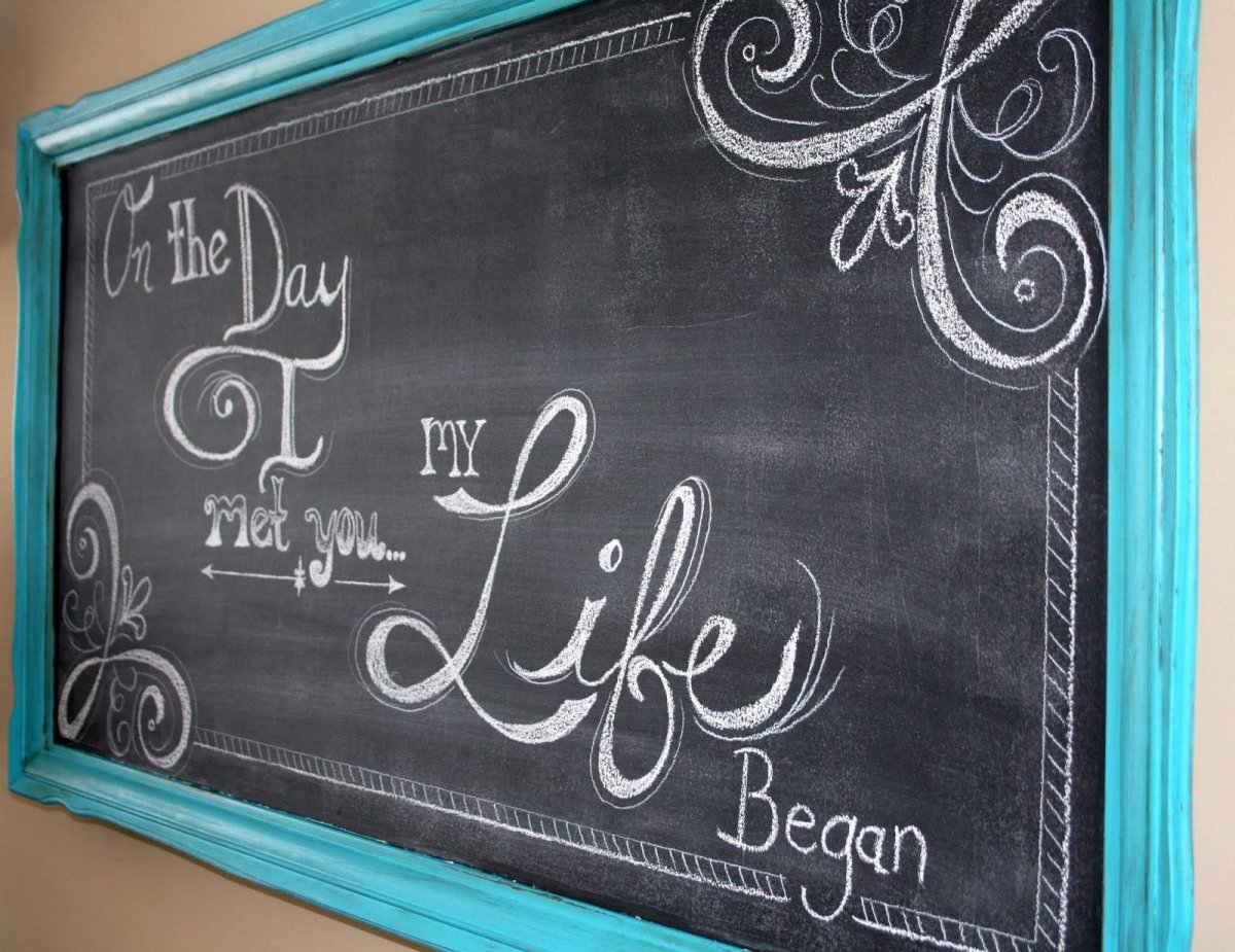 Картинки мелом на доске