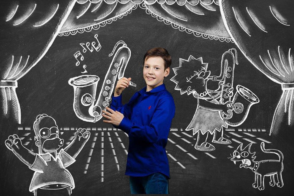 Рисунки мелом