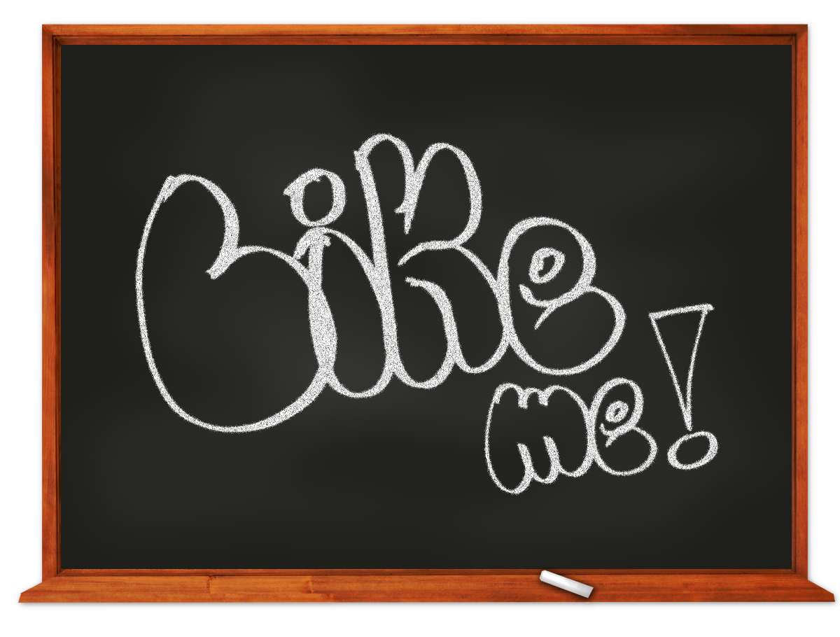 Надписи мелками на доске