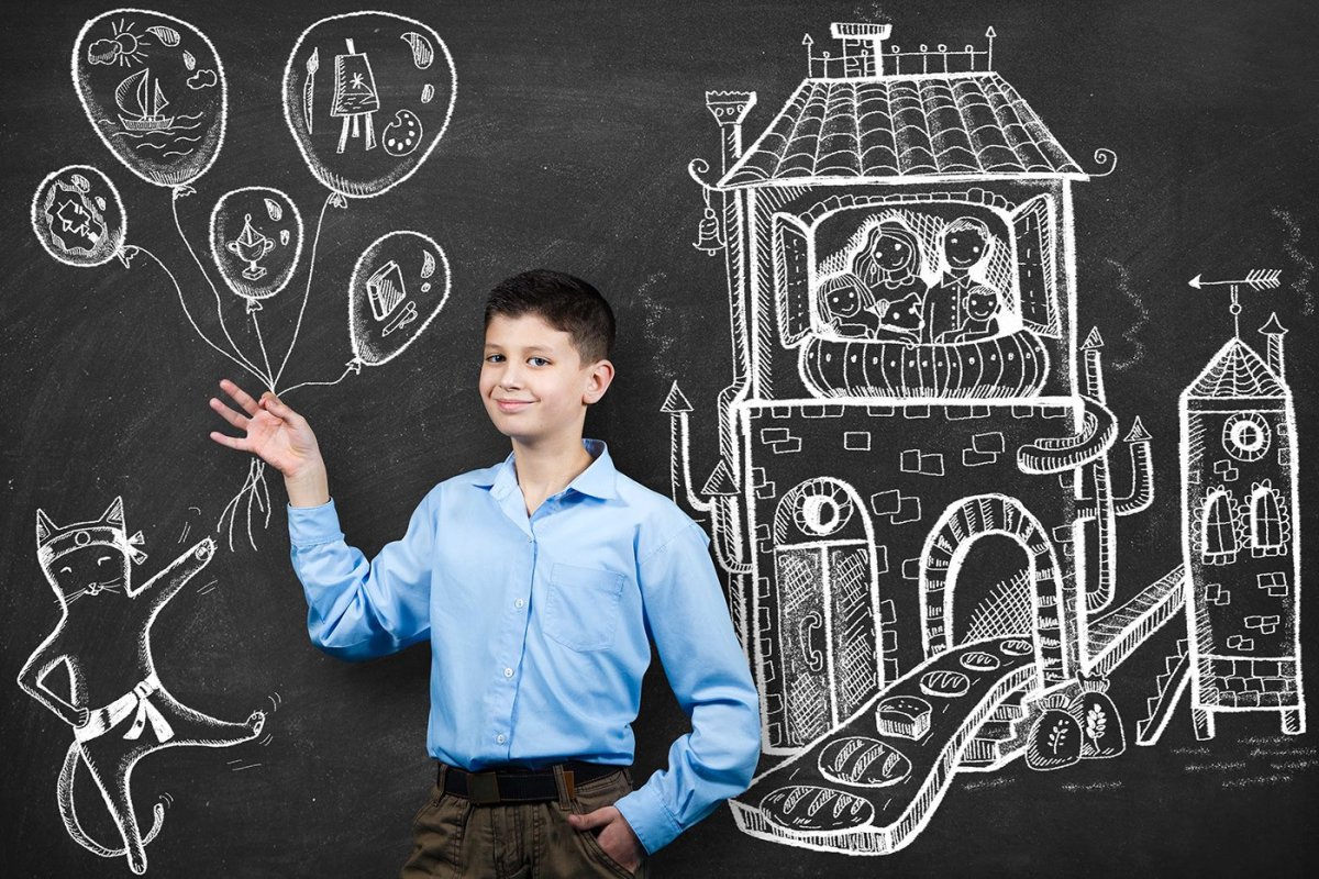 Простые узоры мелом