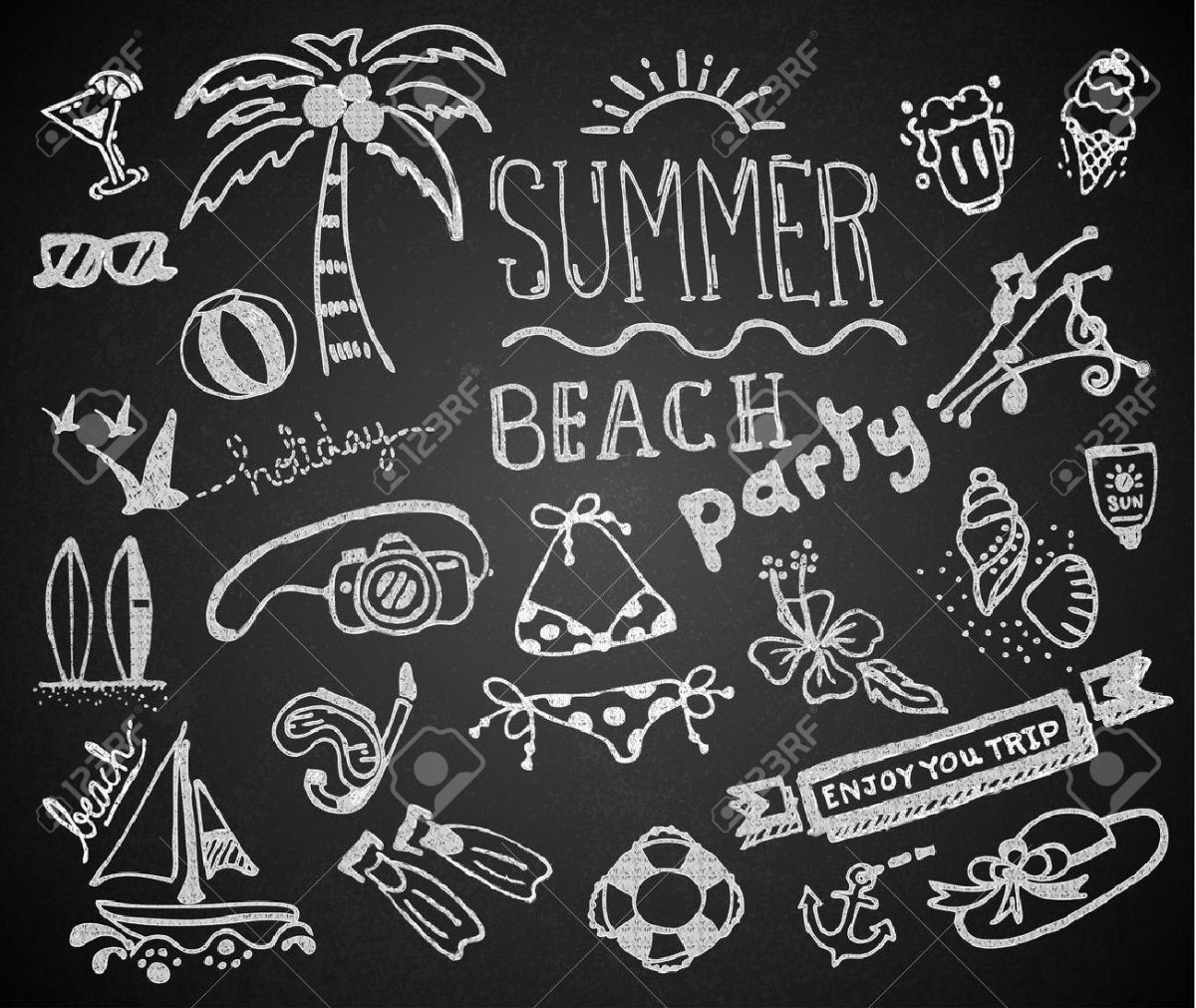 Рисунки мелом