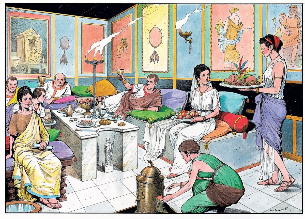 Пир в древнем Риме