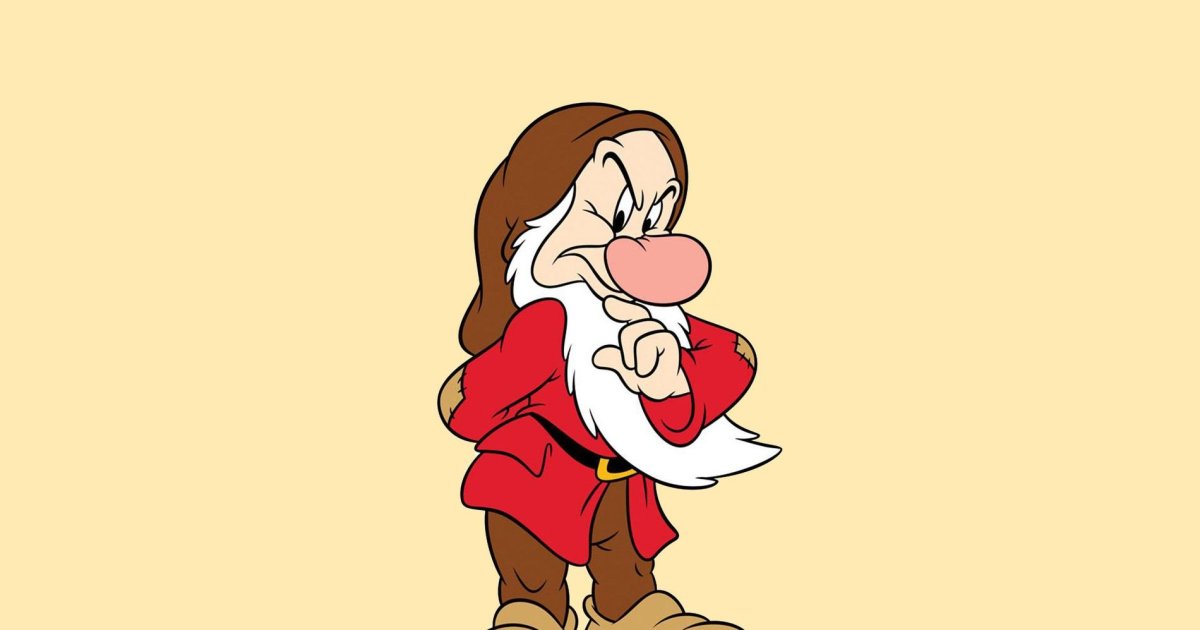 Grumpy Dwarf Clipart