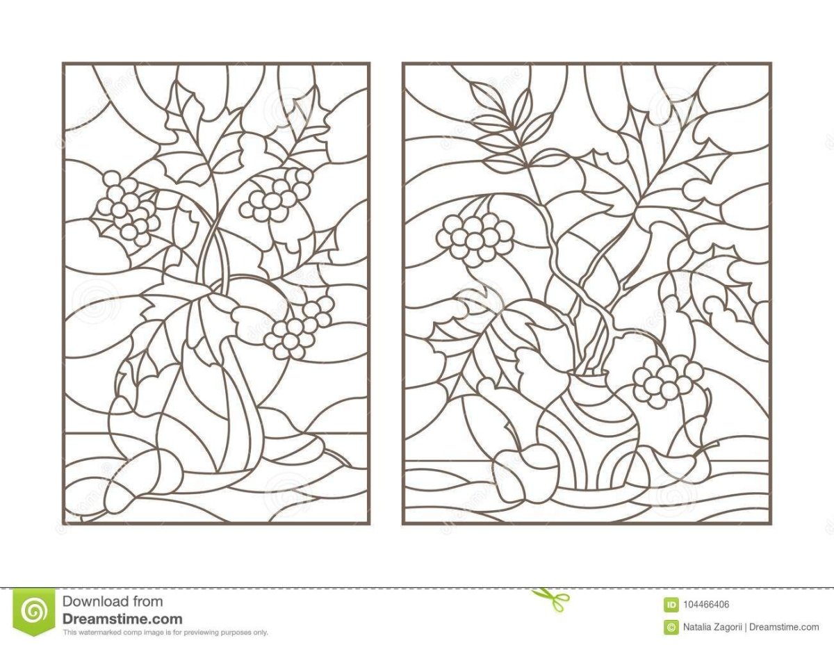 Витраж голубь