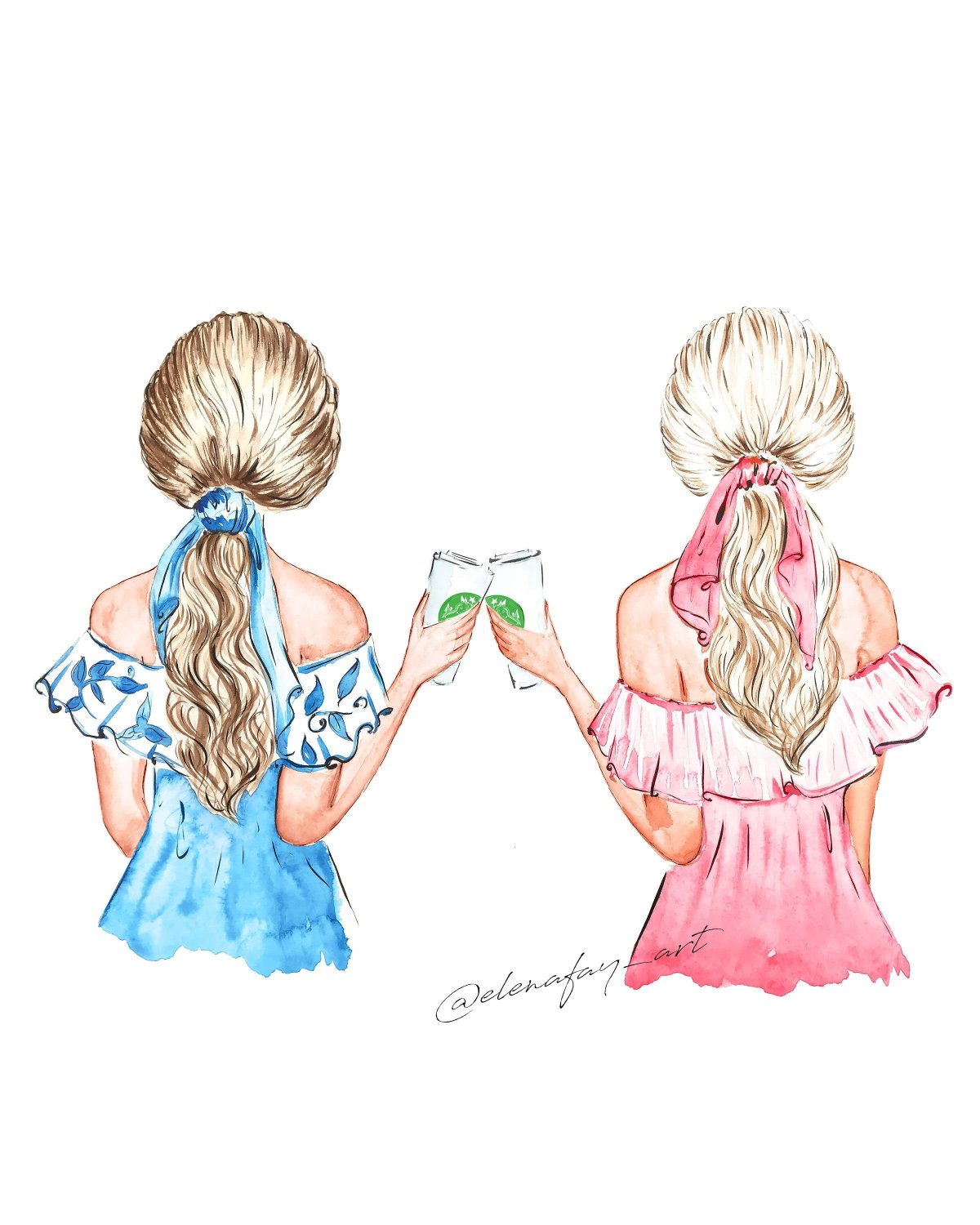 Подружки рисунок