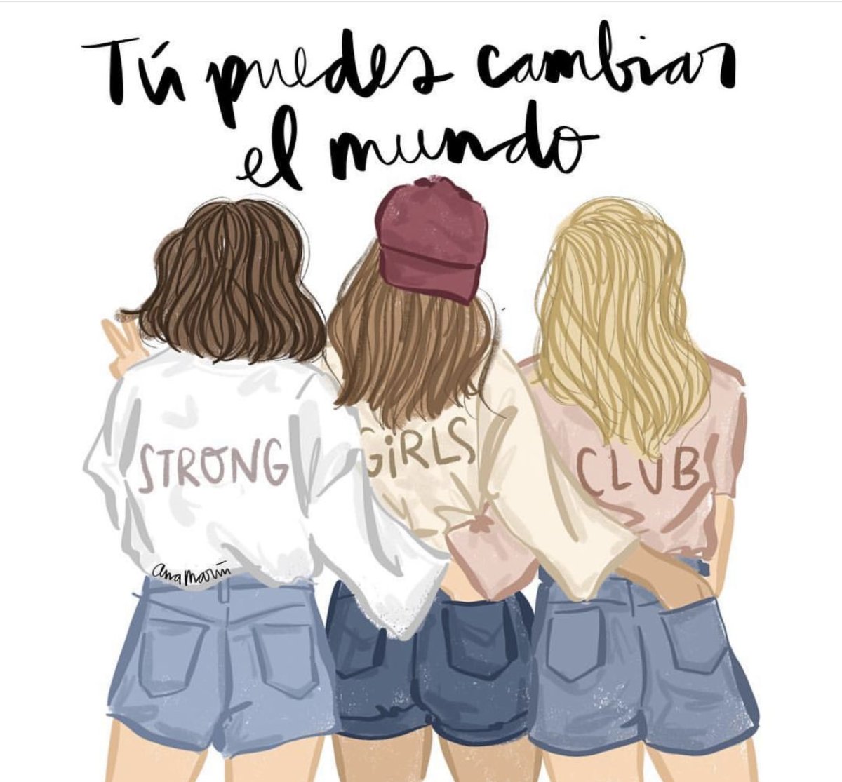 Красивые рисунки 3 подруг