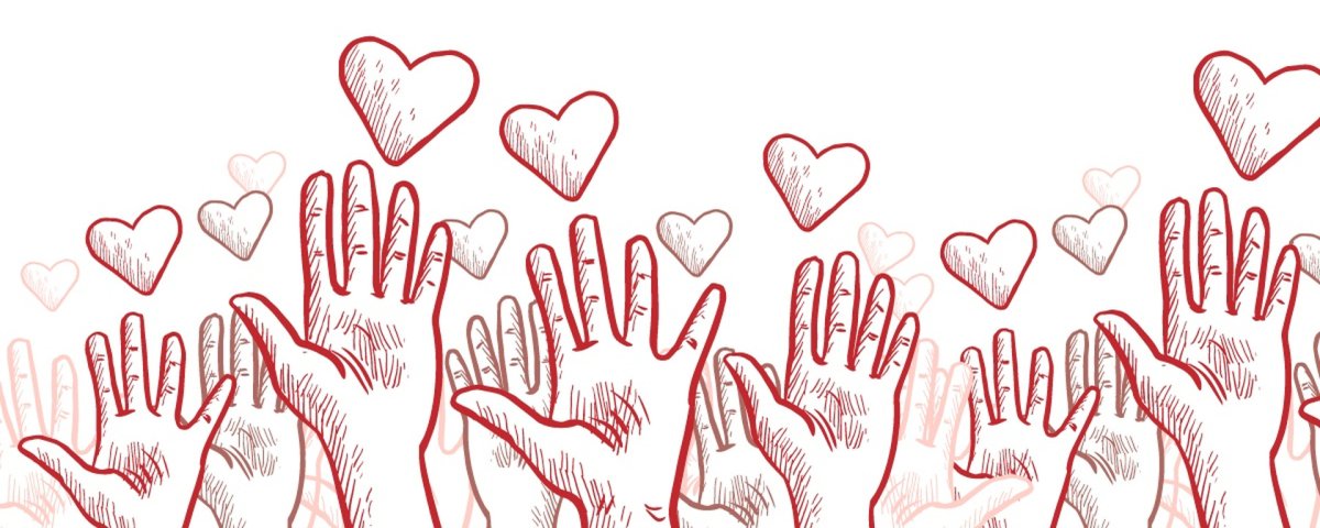 Руки волонтёры фоны