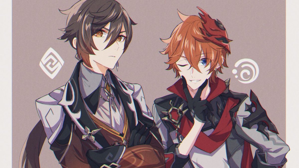 Скарамучча и Тарталья Геншин