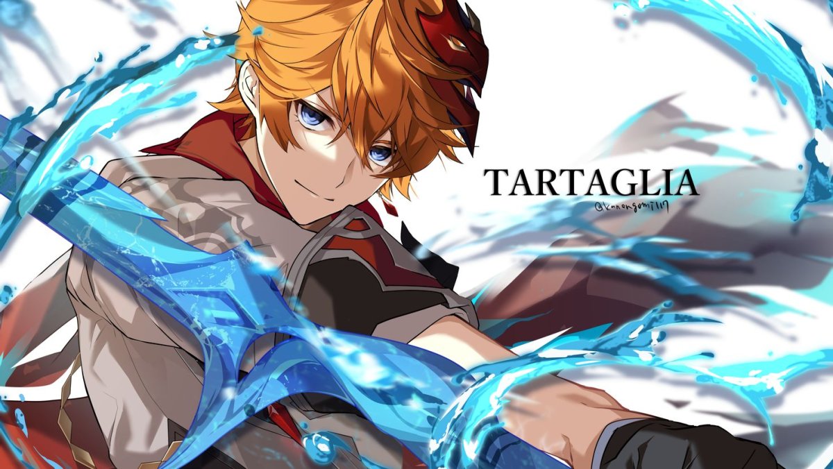 Тарталья Геншин арт