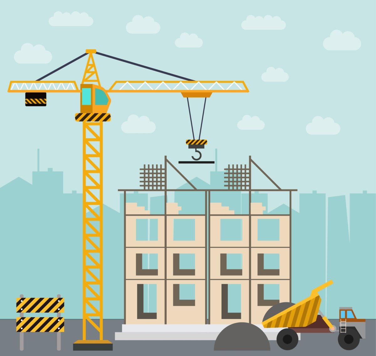 Стройка рисунок