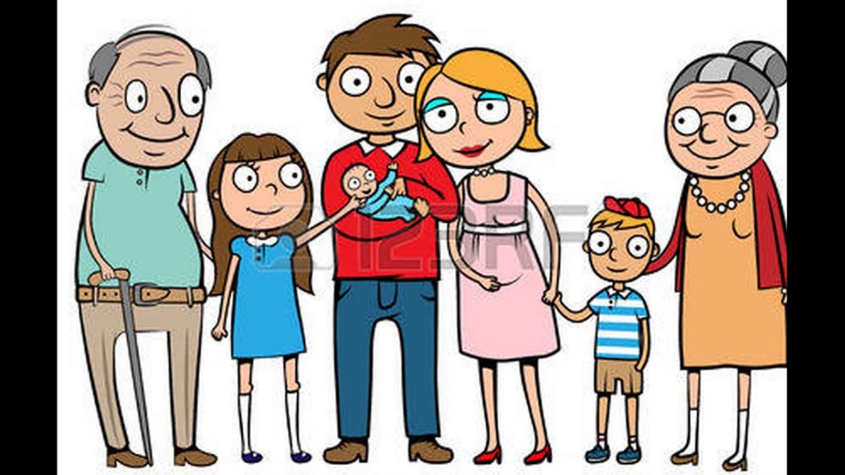 Мультяшные члены семьи