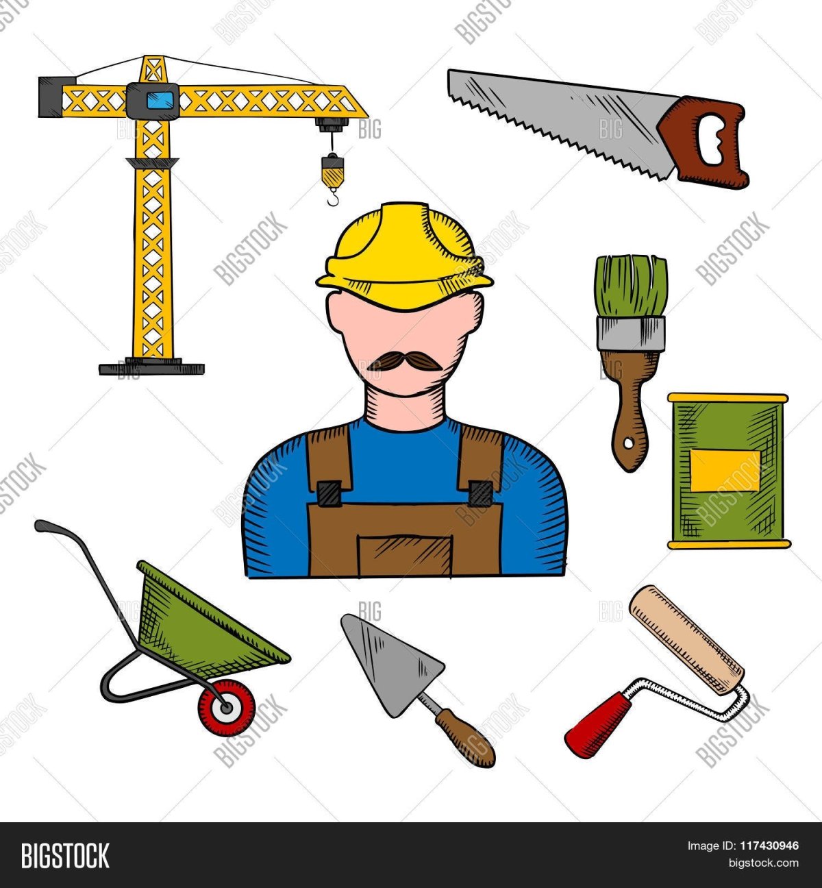 Стройка для детей на прозрачном фоне