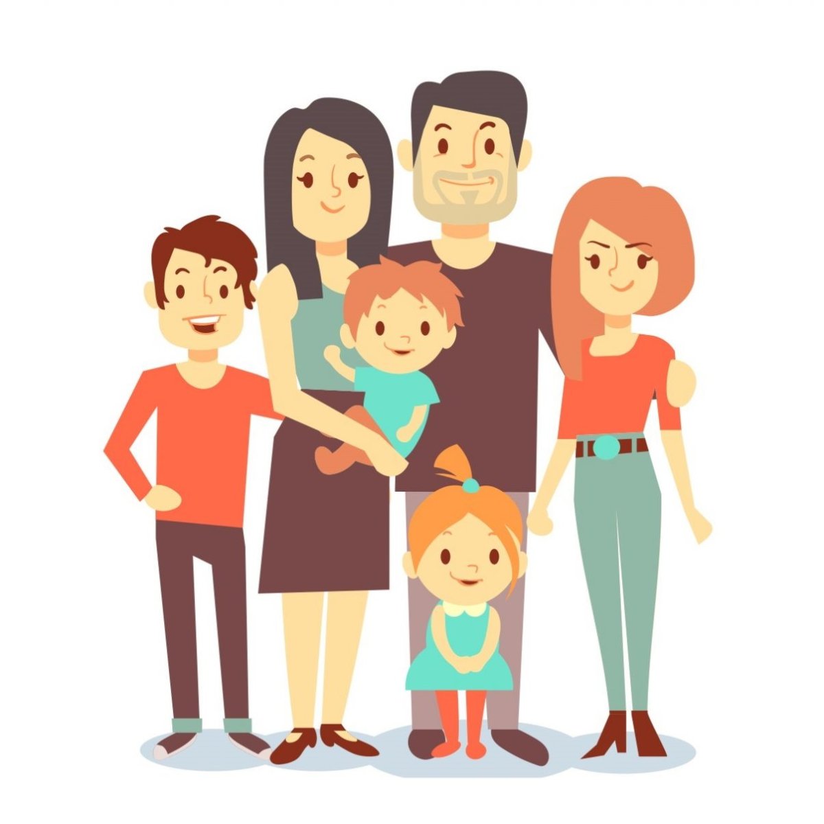 Многодетные рисунок