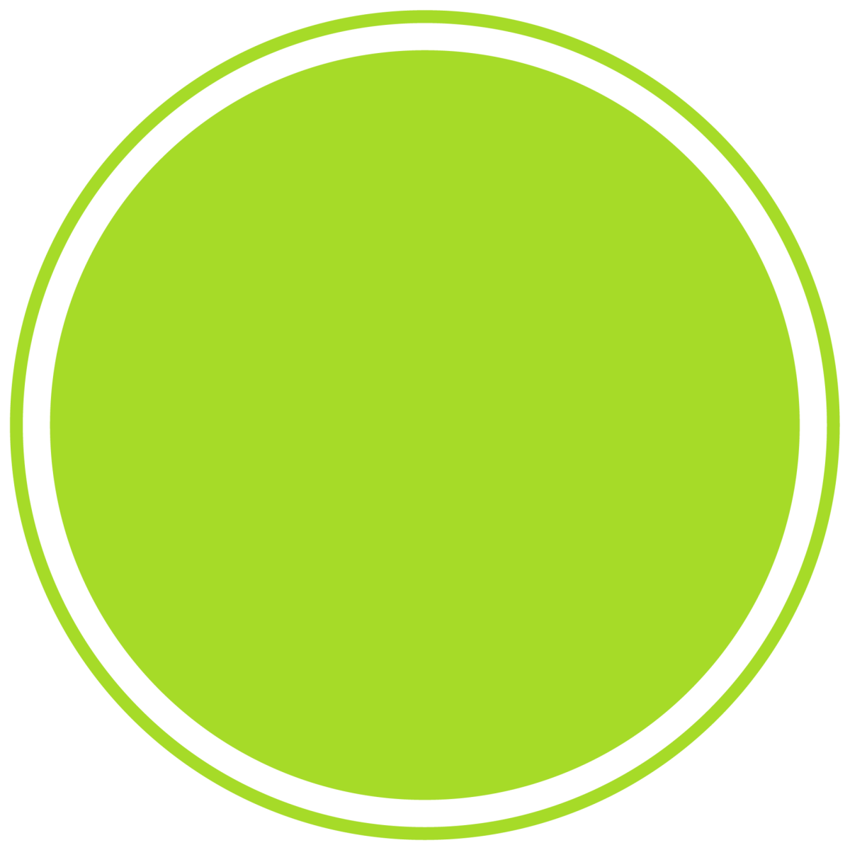 Зеленый кружочек на прозрачном фоне