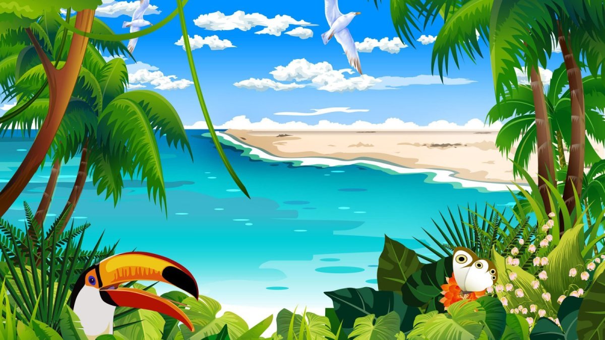 Острова мультяшные