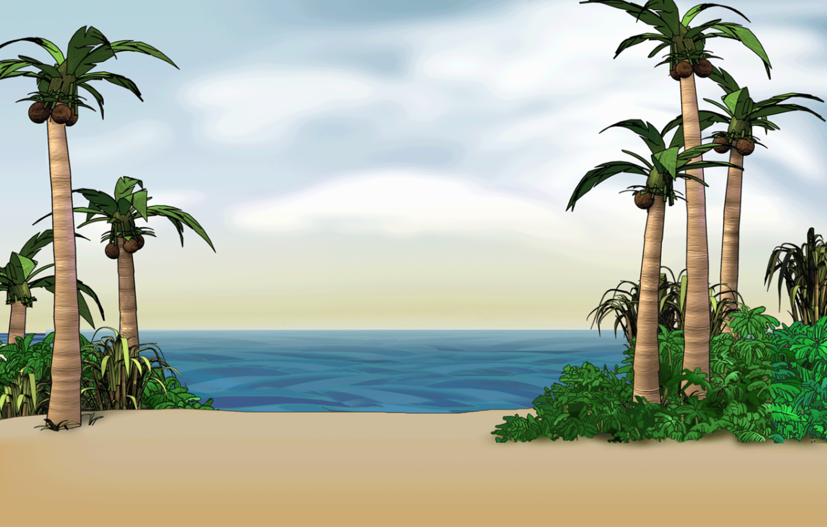 Остров сокровищ фон