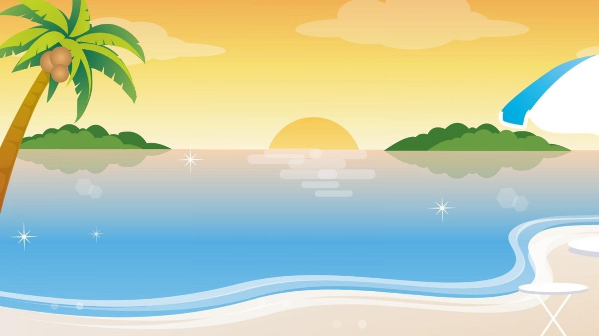 Нарисованный пляж