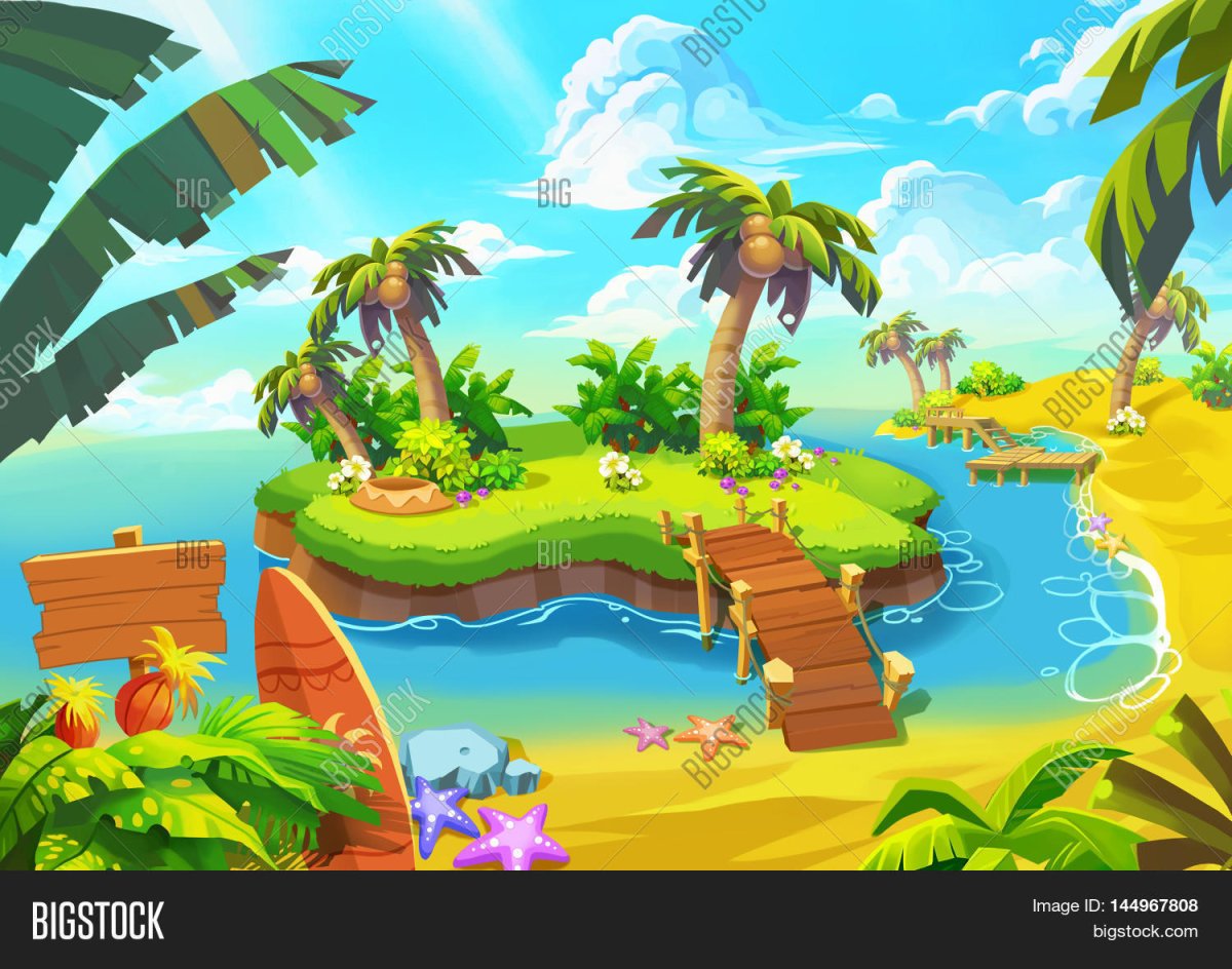 Тропический остров детский