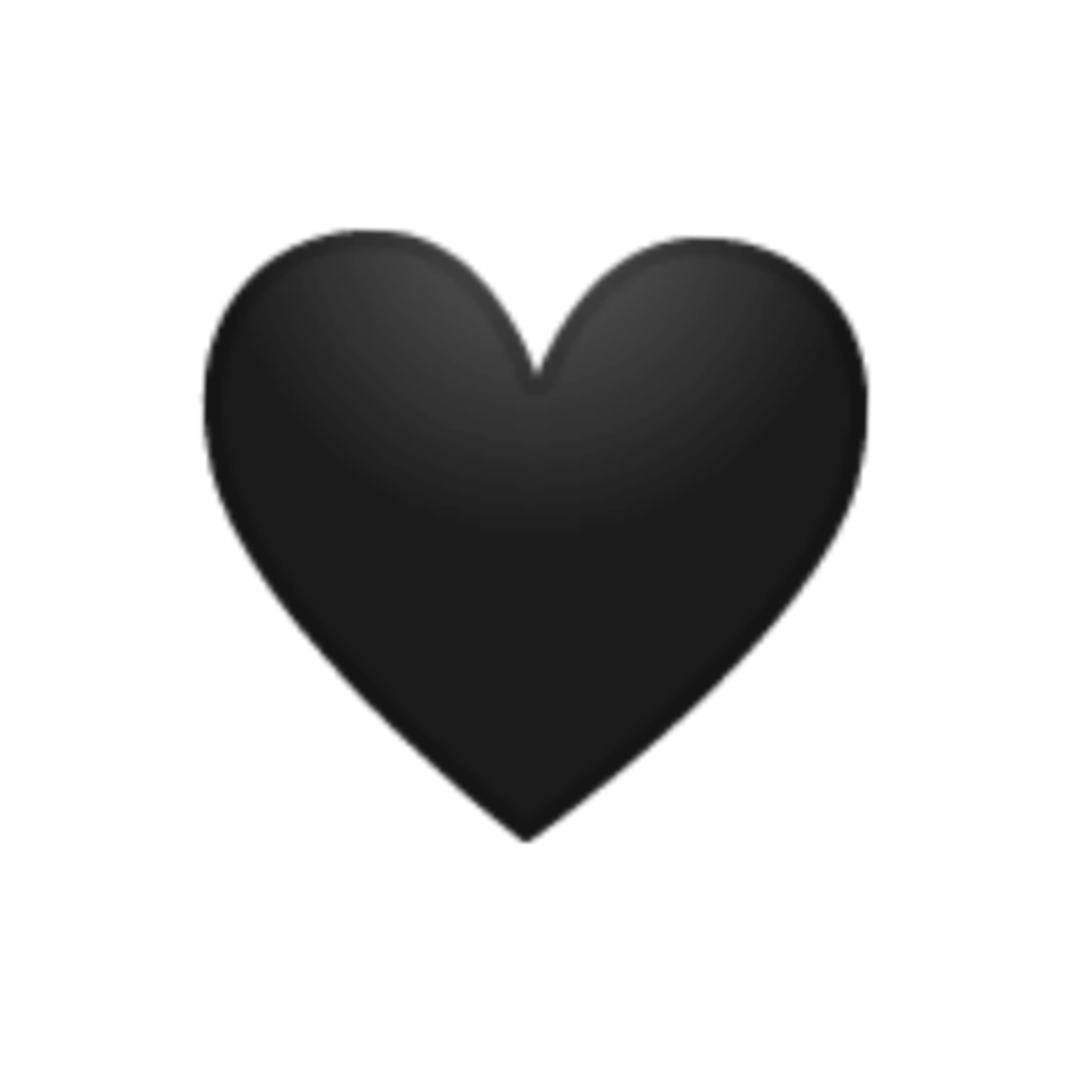 Сердечко черное