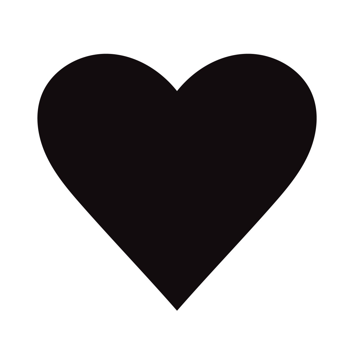 Сердце иконка коричневый