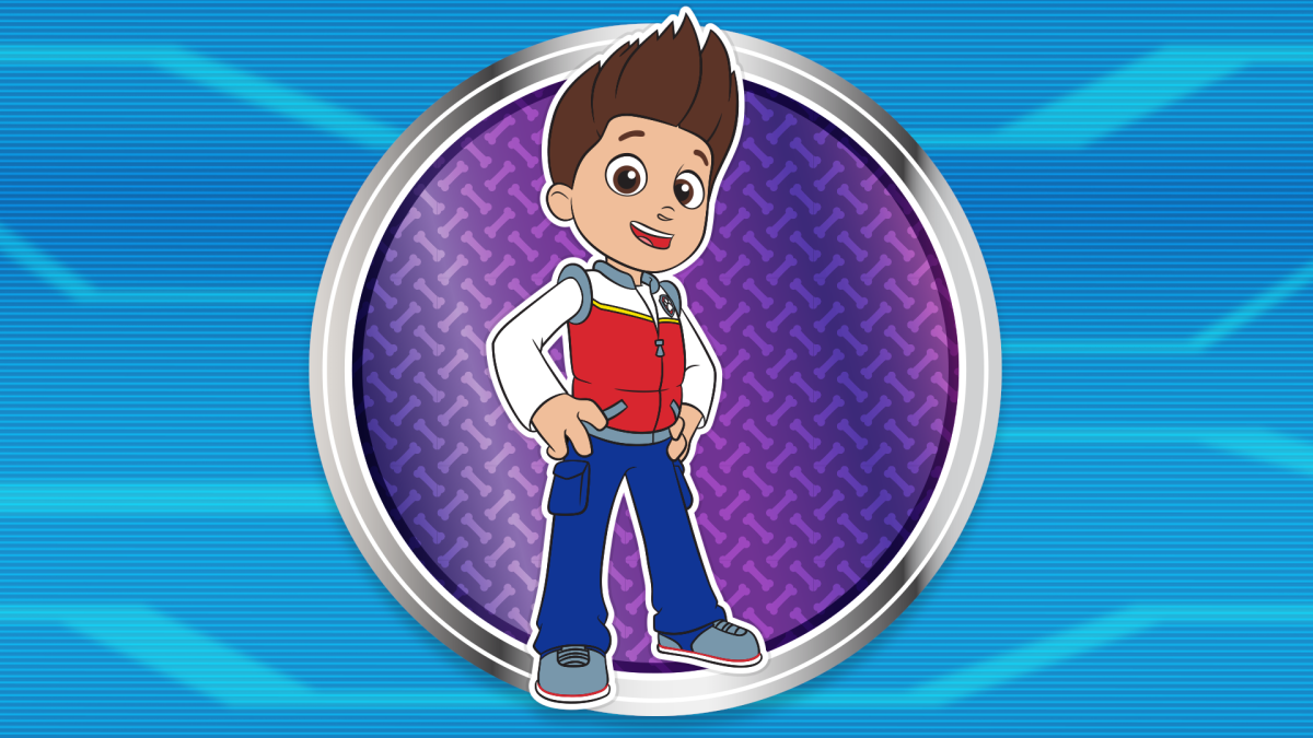 Щенячий патруль Райдер на белом фоне