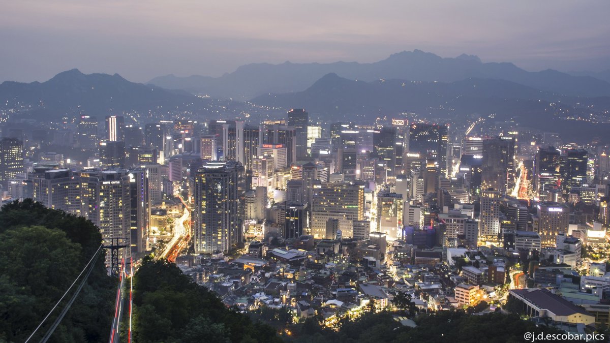 Ночной Сеул Южная Корея