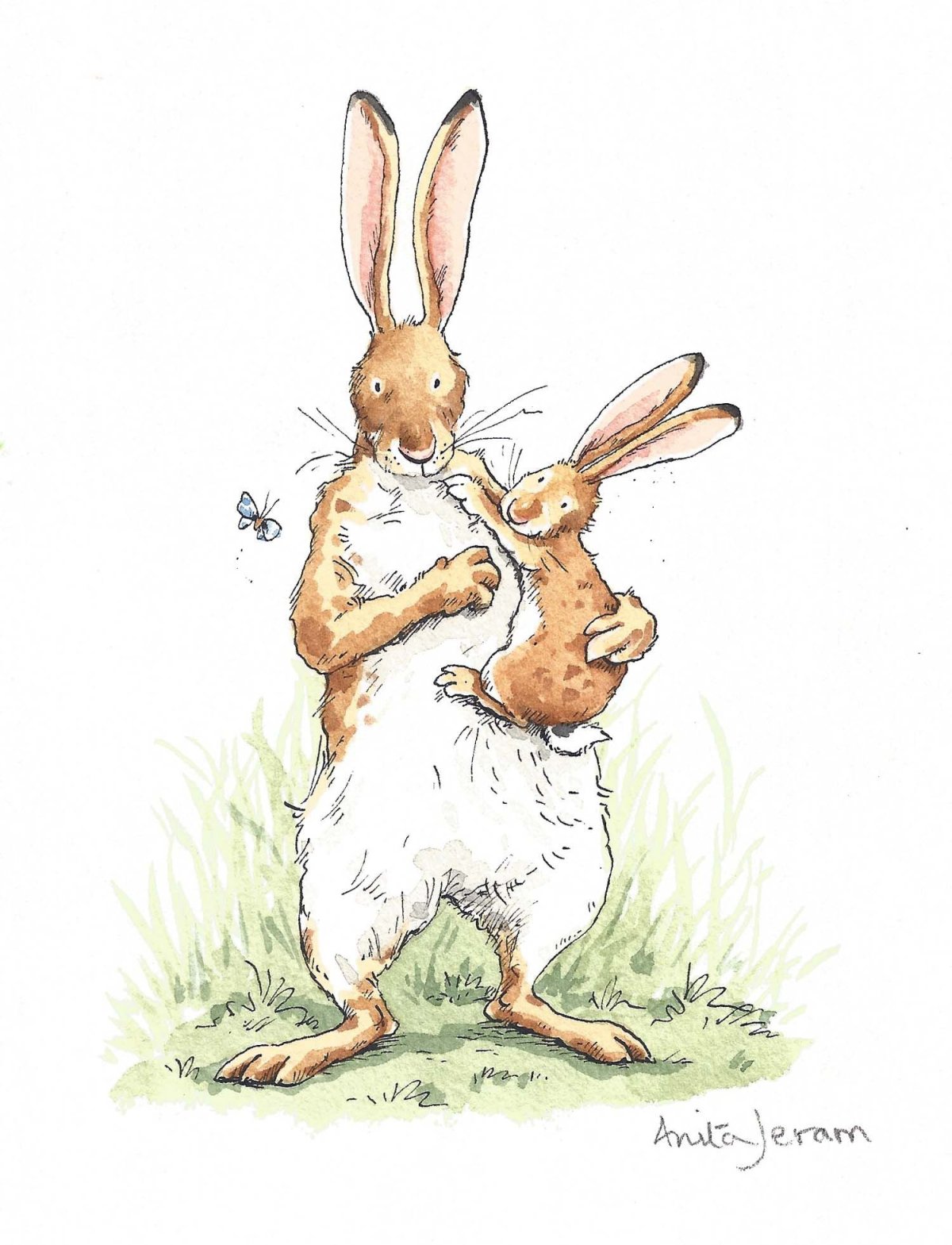 Anita Jeram иллюстрации кролики