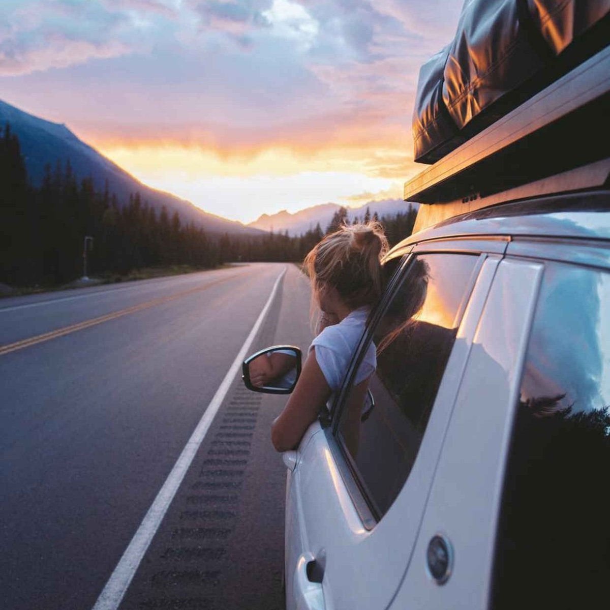 Девушка в машине Эстетика