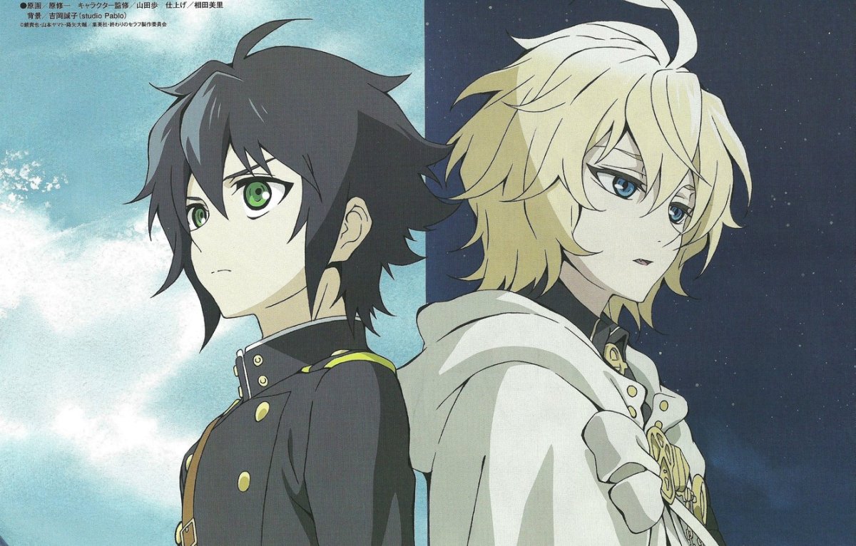 Аниме последний Серафим Мика и Юи