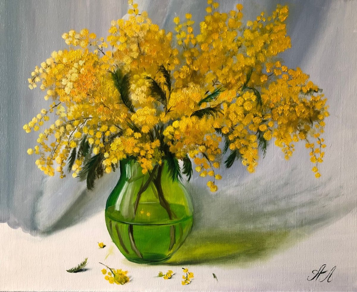 Козы мимозы капризы ваза составить