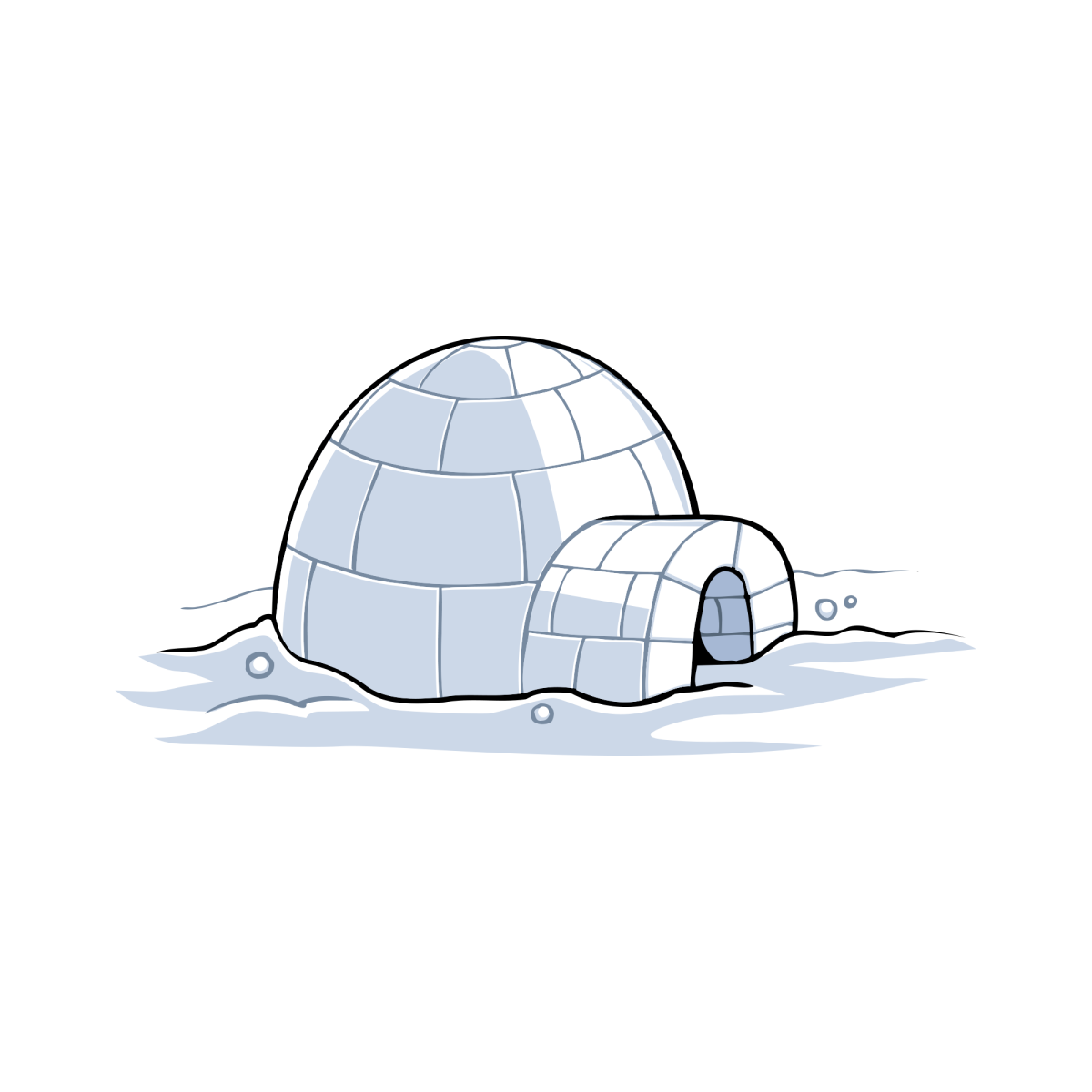 Ледяной дом вектор