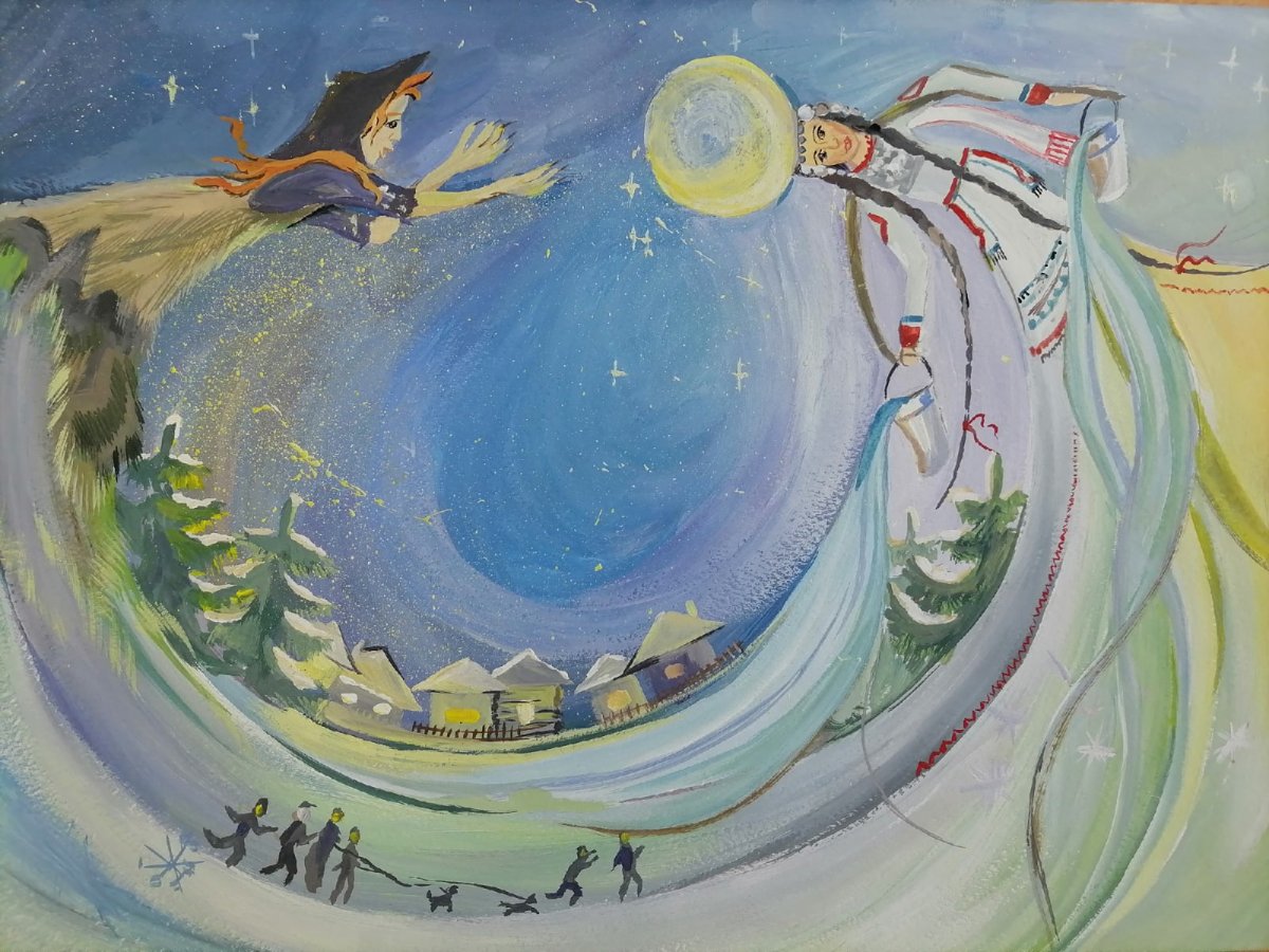 Чувашская народная сказка «Лунная девушка»