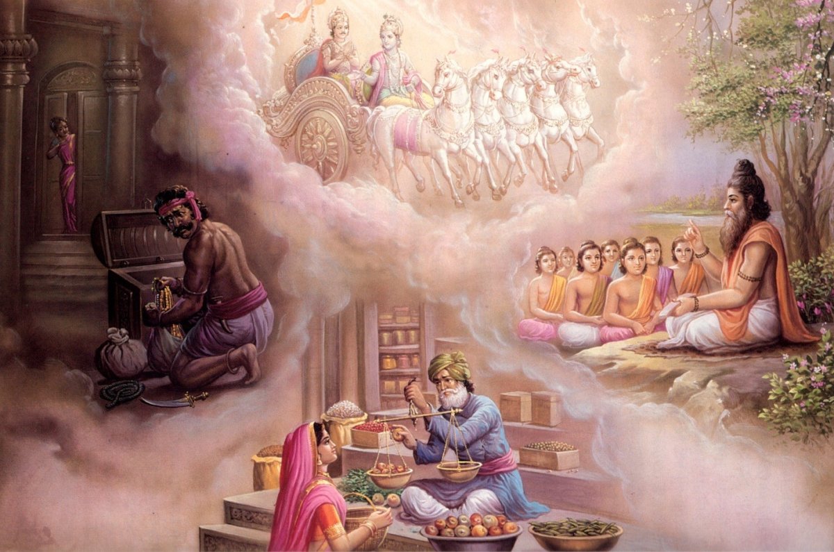 Шукадева Госвами и Парикшит Махарадж