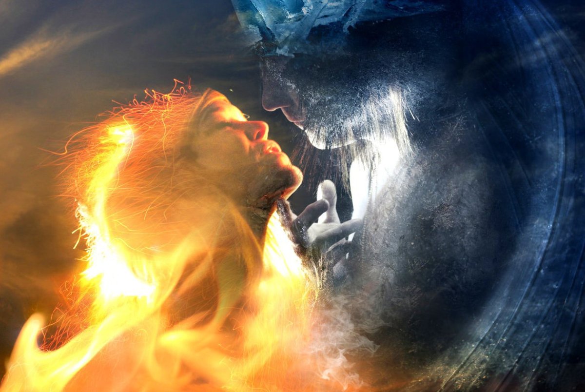 Две стихии огонь и вода