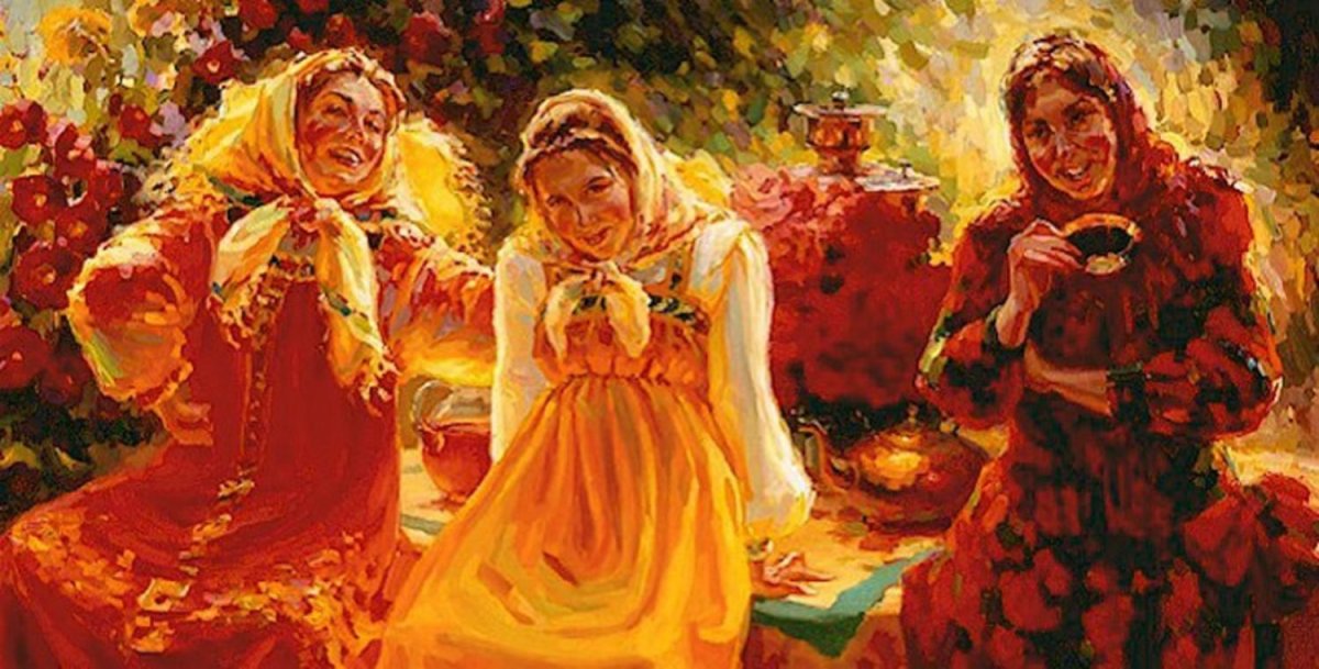 Посиделки в живописи