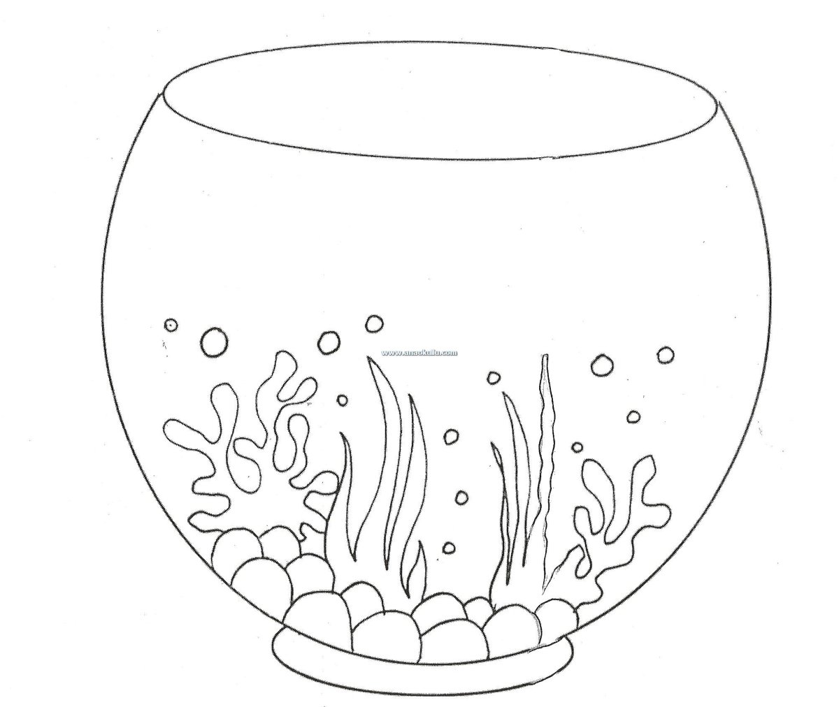 Аквариум раскраска