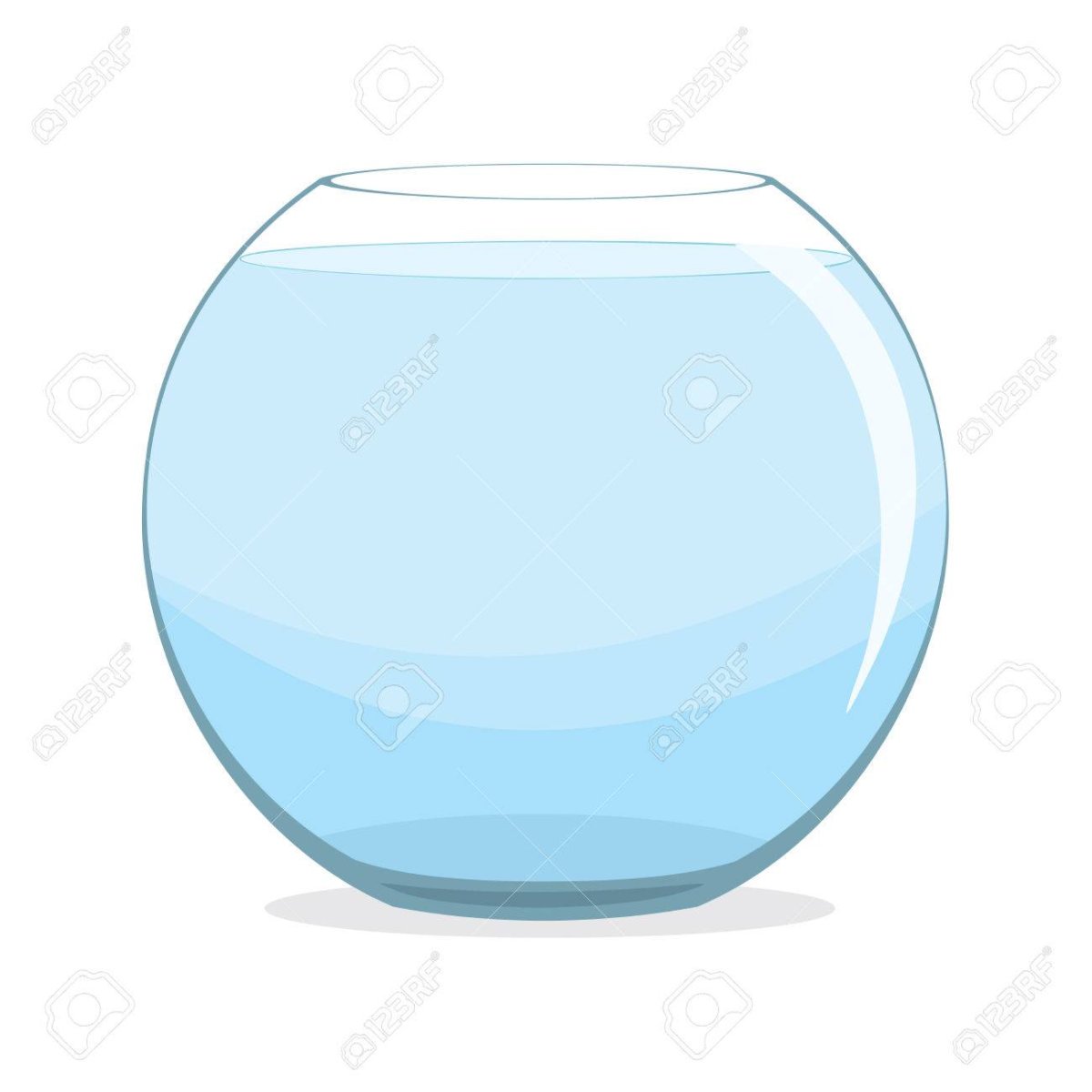 Аквариум с водой без рыбок