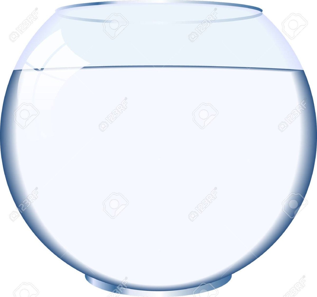 Круглый аквариум без рыбок