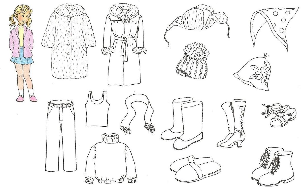 Витрина с обувью рисунок