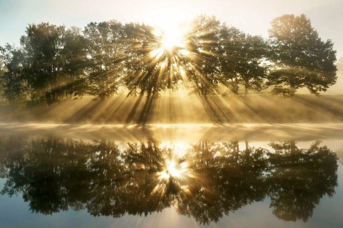 Горы солнце