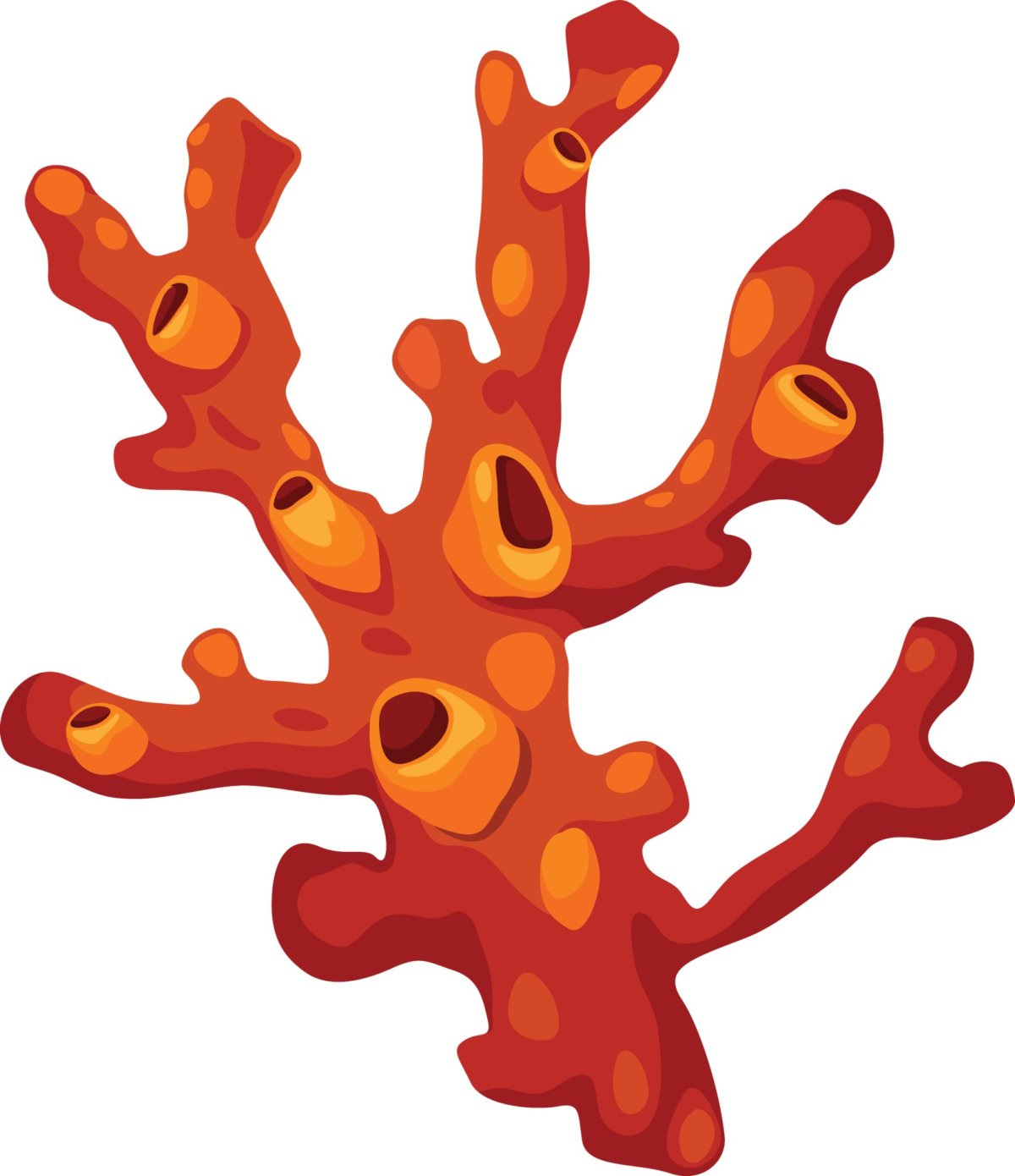 Коралл мультяшный