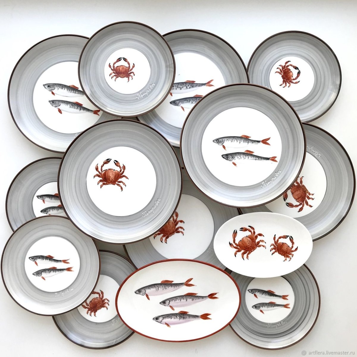 Смешные декорирования тарелок