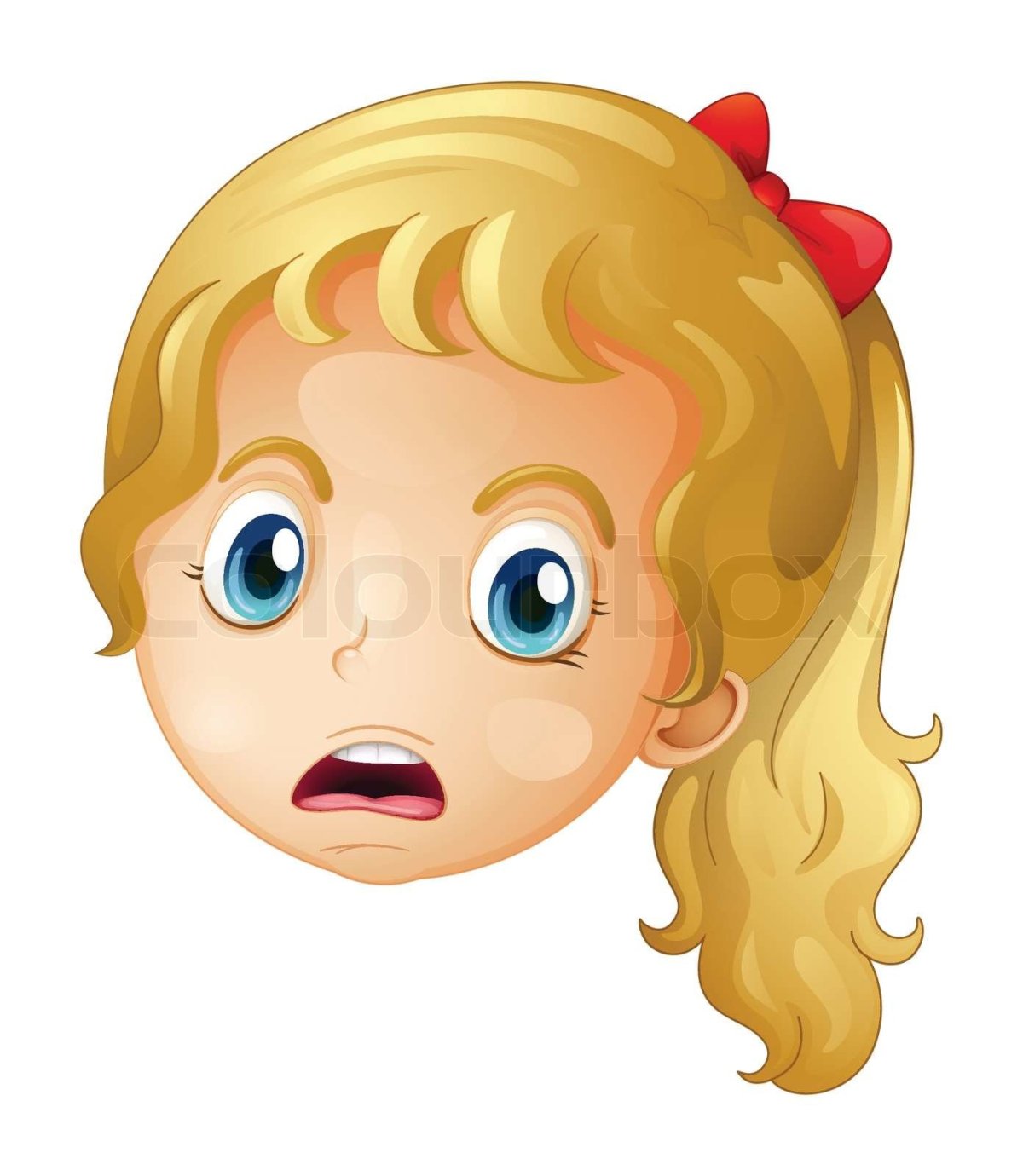 Голова девочки для детей