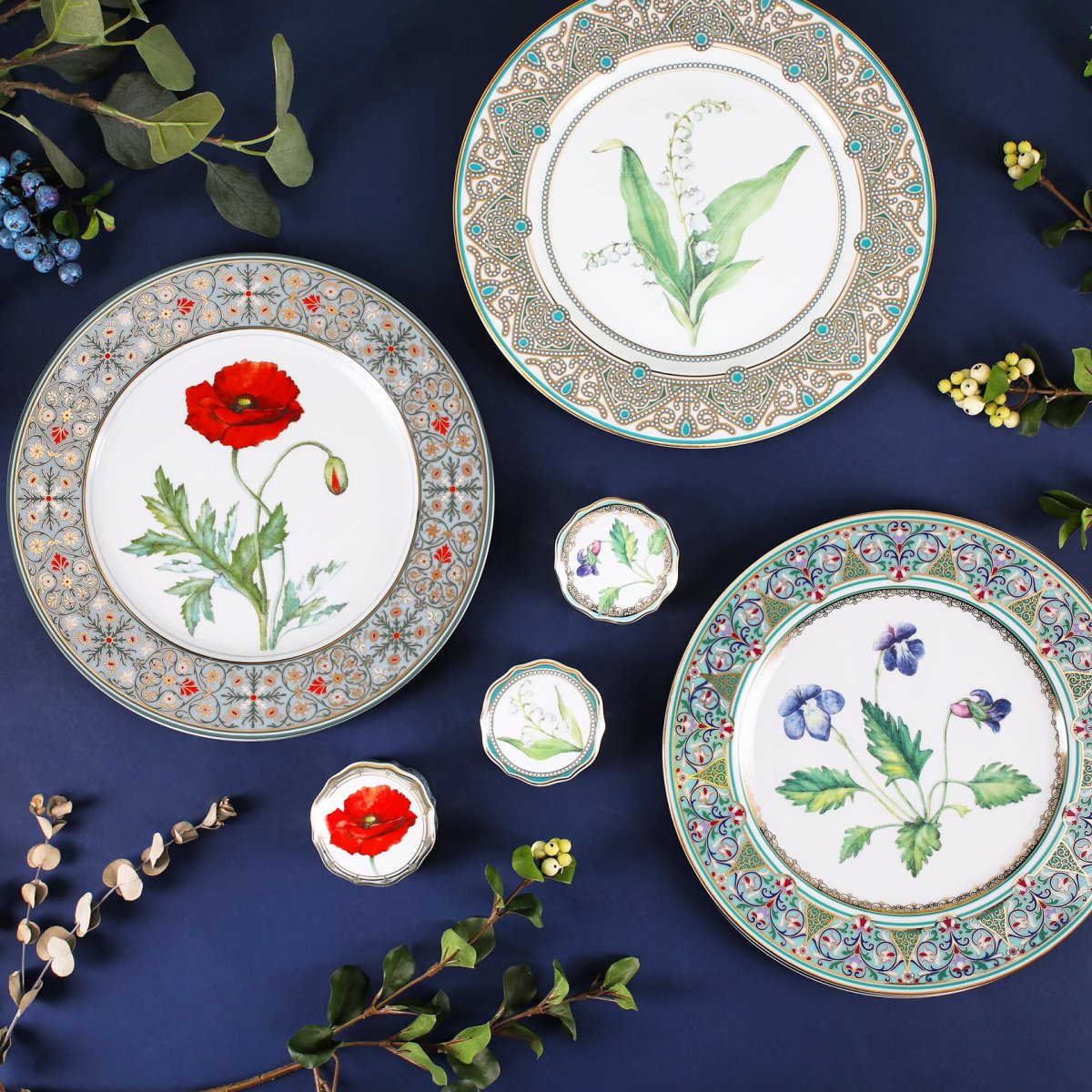 Лиможский фарфор тарелки