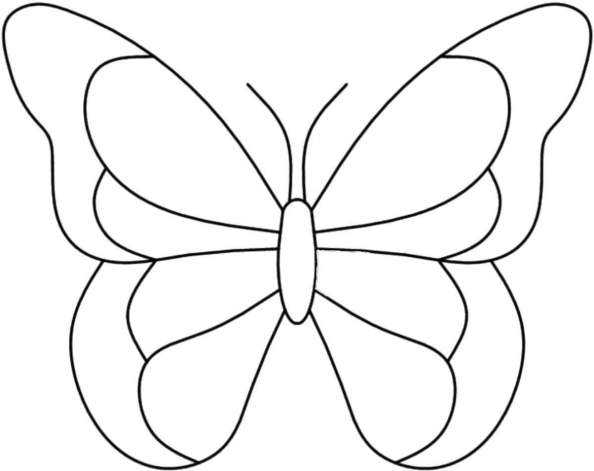 Бабочки для вырезания цветные