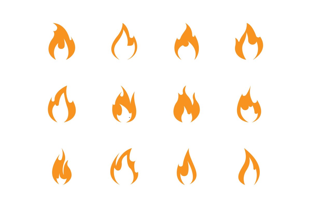 Огонь иконка