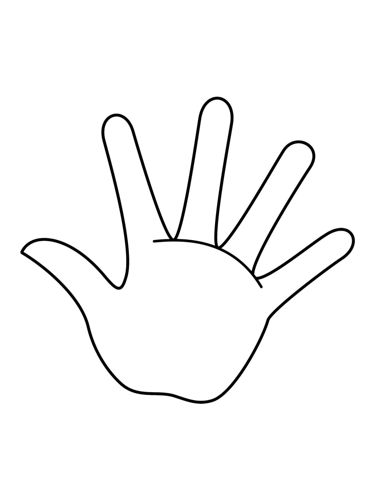 Трафарет перчаток