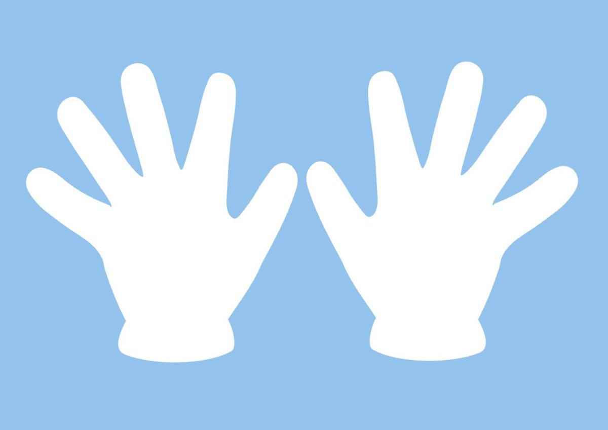 Отпечаток руки вектор